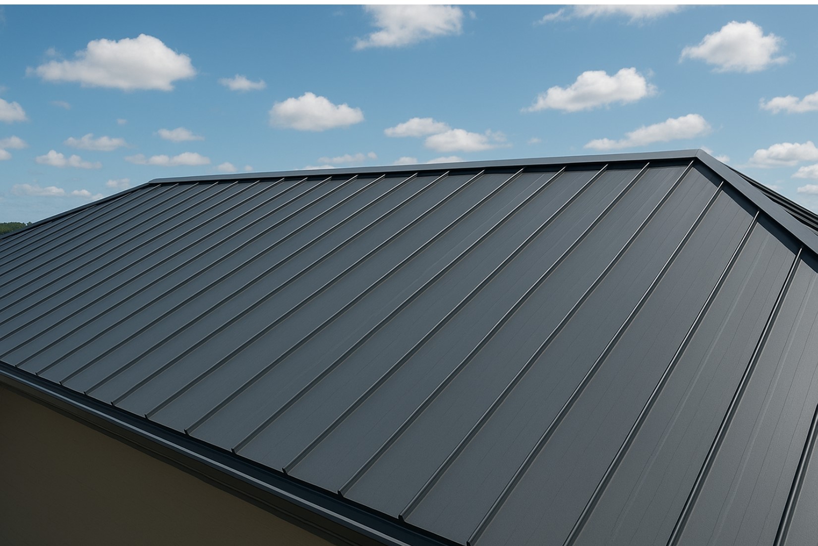 Standing seam metal roofing project